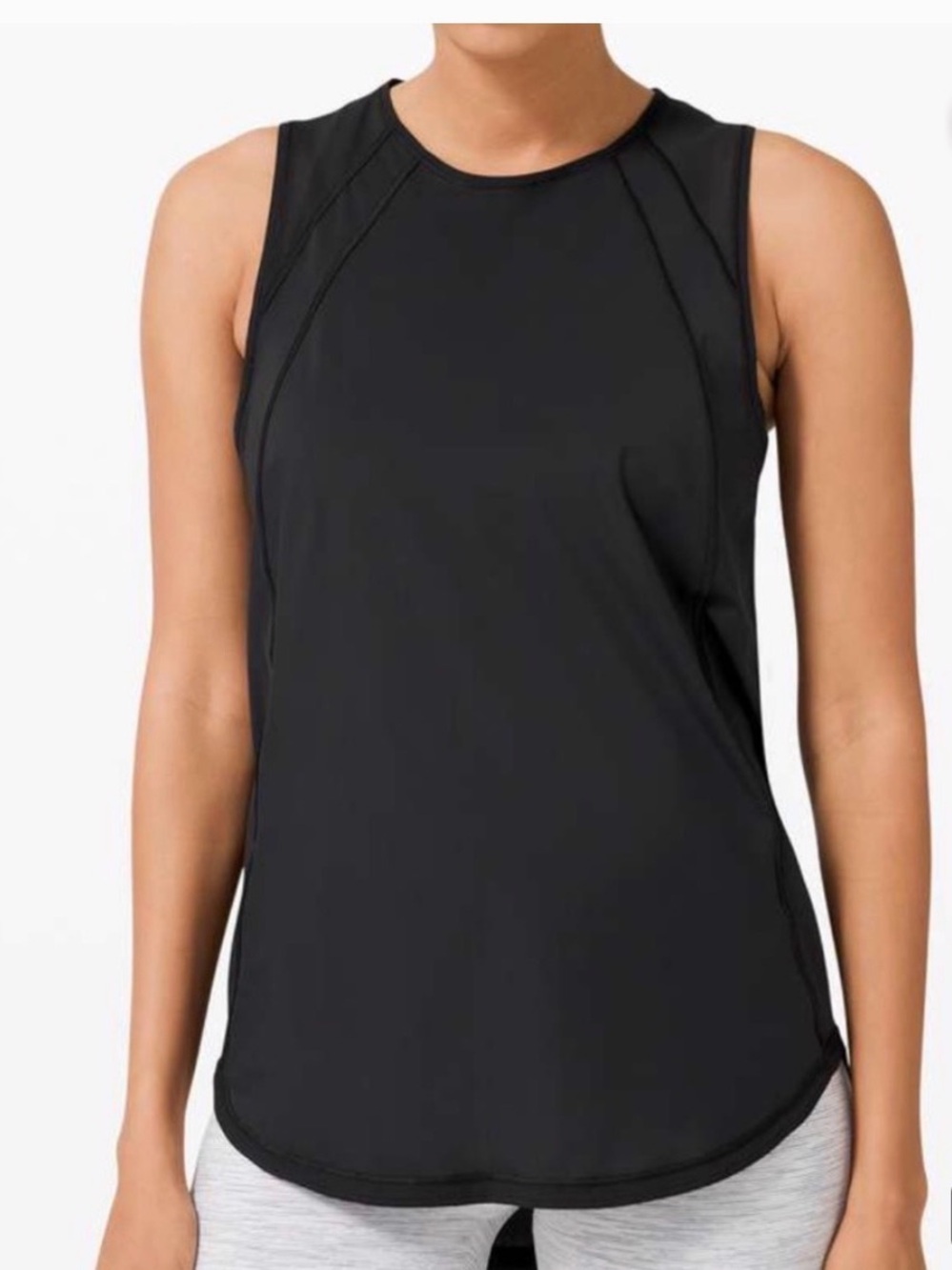 lululemon athletica Black Sleeveless Performance Tank 10 - Picture 5 of 5